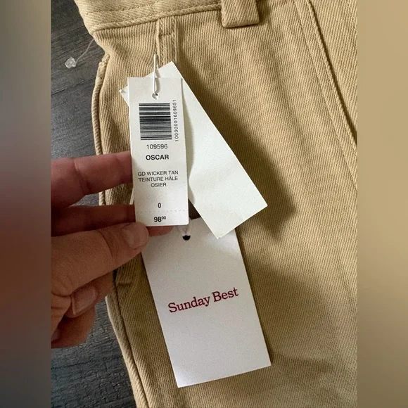 Sunday Best Tan Cargo Pants with Patch Pockets - Picture 2 of 6